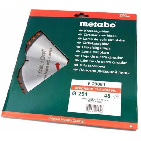 Metabo Classic Precision Cut Wood Rundsavsklinge Geringssav
